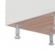 KITCHEN CABINET LEG WHITE / 10cm CABINET LEGS